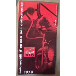 RIO Automobili d'Epoca per Collezionisti 1970 Vintage Car Models Catalog